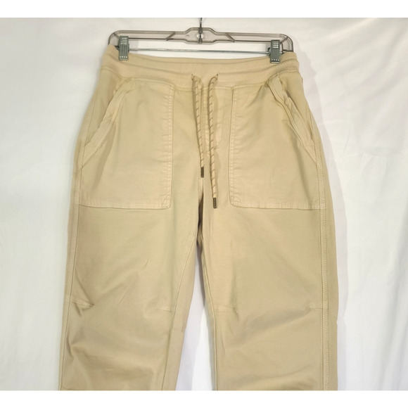 Faherty Womens Traveler Sandstone Twill Pull-On Drawstring Jogger Pants Small - Picture 4 of 6